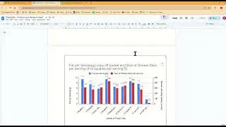 Two axis column chart - Fat per serving and Size of Grease Stain for Chips