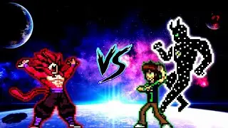 Son Goku SSJ4 V6 OP VS Ben 10 Omniverse V2 OP (all form) in Jump Force Mugen