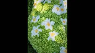 🌸 Transform Your Home with a Touch of Nature! - Daisy Flower Rug with River🌸