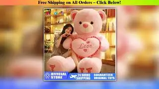 100cm Big I LOVE YOU Bear Plush Toy Lovely Huge Stuffed Soft Bear Doll Lover Bear Kids Toy