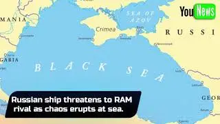 Russian ship threatens to RAM rival as chaos erupts at sea