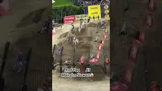 Malcolm Stewart crash causes red flag 🚩 @ Anaheim 1. #supercross2026 #redflag #Malcolm #a1crash