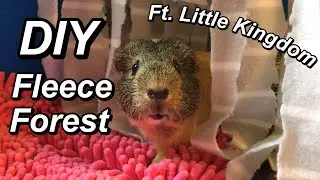 DIY [No Sew] Guinea Pig Fleece Forest! Ft. Little Kingdom