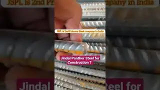 Jindal Panther TMT for Construction | Quality Check on Site #steel #jindalsteel #panther #shorts
