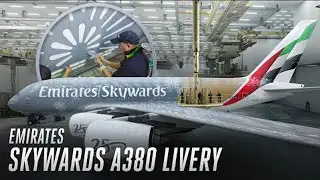 Unveiling the Emirates Skywards 25th Anniversary A380 | Livery Timelapse