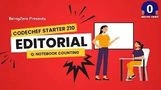 Notebook Counting || Codechef Starter - 210 || Video Editorial