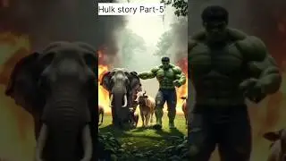 Hulk Saves Animals From Jungle Fire 🔥🐘 (part-5) | AI Story #Shorts