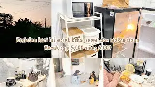 Masak pagi buat bekal, siang 6.000 | kegiatan hari ini masak bekal suami