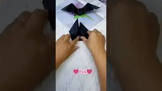 🦇👉Making paper bat💗✨#paperbat #trending #viral #shorts #virlshorts #trendingshorts