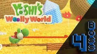 Yoshi's Woolly World - 100% Walkthrough - Boss 4 (Bunson the Hot Dog's Castle)
