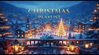 Magical Christmas Night in Village &ndash; Peaceful Snowy Rooftop Lights and Classic Holiday Music