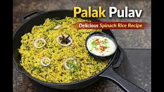 One-Pot Spinach/Palak Rice | School Lunch Ideas | Healthy Recipe #recipe #palakpulao #spinachrice