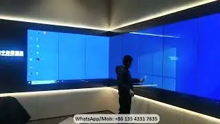 Multi touch video wall Vertical LCD wall #lcdvideowall #lcdwall #ledvideowall