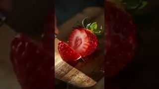 Slicing a Crystal Strawberry 🍓 | Hyper-Realistic ASMR Macro in 8K #crystalfruit #8kvideo #slicing