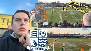 ALTRINCHAM VS SOUTHEND|2-0| GK JERSEY TO SMALL! + BLUES MADE TO PAY FOR MISSED CHANCES!!