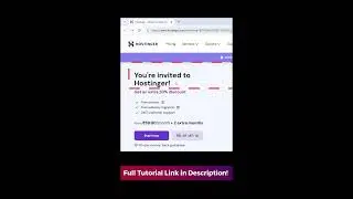 Hostinger Flat 20% OFF &ndash; Best Hosting Deals! #shorts_video