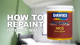 How to Repaint Your Walls using DAVIES Megacryl MCS Colored Semi-gloss Latex Paint