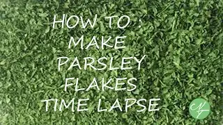 How to make Parsley Flakes [Time Lapse]