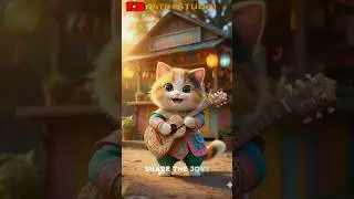 😺🎸 This little cat just started busking in front of a food stall&hellip;and stole everyone&rsquo;s heart! #viral