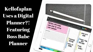 Kellofaplan Uses a DIGITAL planner?! - Boss Personal Planner Review