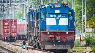 Rarest Capture || Jhansi Twins with Ashram Express || Crazy Acceleration & Chugging By Jhansi Alco's
