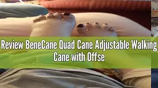 Review BeneCane Quad Cane Adjustable Walking Cane with Offset Soft Cushioned Handle for Men & Women