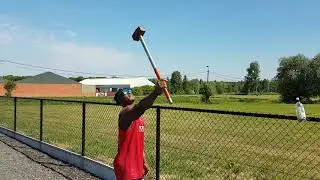 Straight arm sledge hammer challenge
