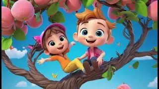 Max Monkey Picks a Peach | Fun Fruit Song for Kids | Nursery Rhymes in English