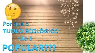 Por que o TIJOLO ECOLÓGICO não é popular?