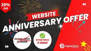 Website Development Package at Your Cost | Anniversary Offer For website Development @digitaltechz