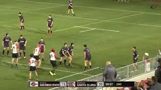 Lineout Middle: SANTA CLARA UNIVERSITY v SAN DIEGO STATE (Matt Whiteley) 29th Feb 2020
