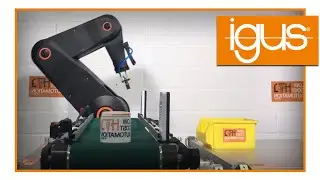 Automatisierte Entnahme vom F&ouml;rderband mit Pick & Place- Roboter von igus