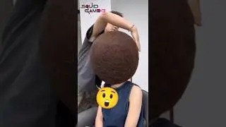 Squid Game Doll Pranks With Hair Style 😲👀🔥#shorts #squidgame #viral