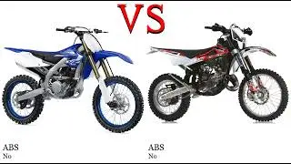 Yamaha YZ 450 F vs Husqvarna WR 125 Test specification comparison
