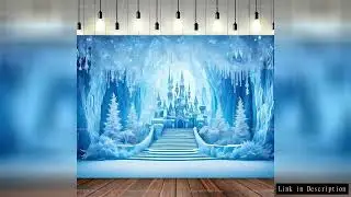 Winter Frozen Party Supplies Background Decoration Frozen Snow Flower Photography Banner Winter Wond