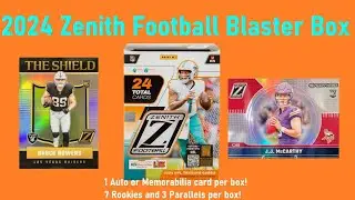 🎑 2024 Panini Zenith NFL Football 🏈 Trading Cards Blaster Box | BROCK BOWERS Hotbox!  AUTO HIT! 🧨