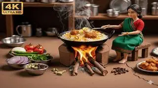 Miniature Doll Cooking Biryani 🔥🍗 | It Took Me 24 Hours to Make This Video