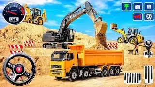 Real City Construction Simulator 3D - City Road Builder Excavator Trucks - Android Gameplay 