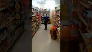 Lil cousins playing in the store