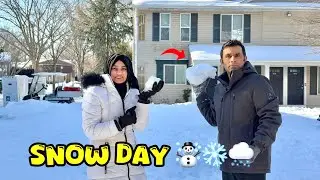Snow Storm in USA | Schools Closed! ☃️❄️🌨️@SehrishLuqmanVlogss