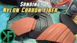 Sanding Nylon Carbon Fiber 3D Prints - Iron Man Suit 2024: VLOG 3