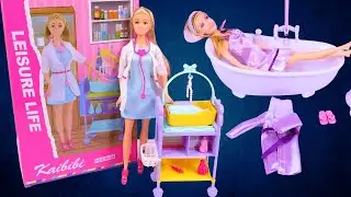 8 Minutes Satisfying with Unboxing Barbie Doll Nurse Playset ASMR | Review Toys