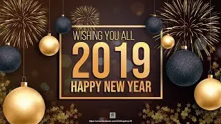 Happy New Year Wallpaper/Card/Poster Design in Photoshop - Photoshop Tutorial