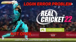 Real cricket 22 login problem error fix | how to fix Real cricket 22 login error