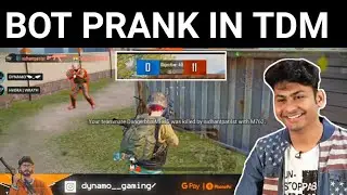 dynamo bot prank in tdm |pubg mobile kr