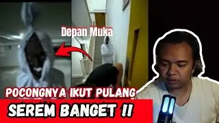 Di Ikutin Pocong Sampai Rumah‼️| Reaction Horor #1