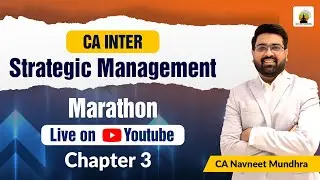 CA Inter Strategic Management Marathon Day 2 - Chapter 3 | CA Navneet Mundhra