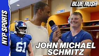 Improving the run game is the focus for Giants C John Michael Schmitz | Blue Rush