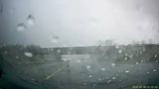 Mustang loses control while changing lanes...in the rain