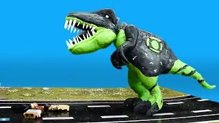 Making DINOSUPERHEROES GREEN LANTERN MOD TREX DINOSAUR Figurine | Easy DIY Tutorial